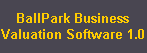 BallPark Business
Valuation Software 1.0